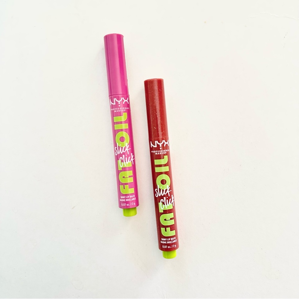 ⭐️ 3/$25 NYX Professional Makeup Fat Oil Slick Click Tinted Lip Balm Full Size